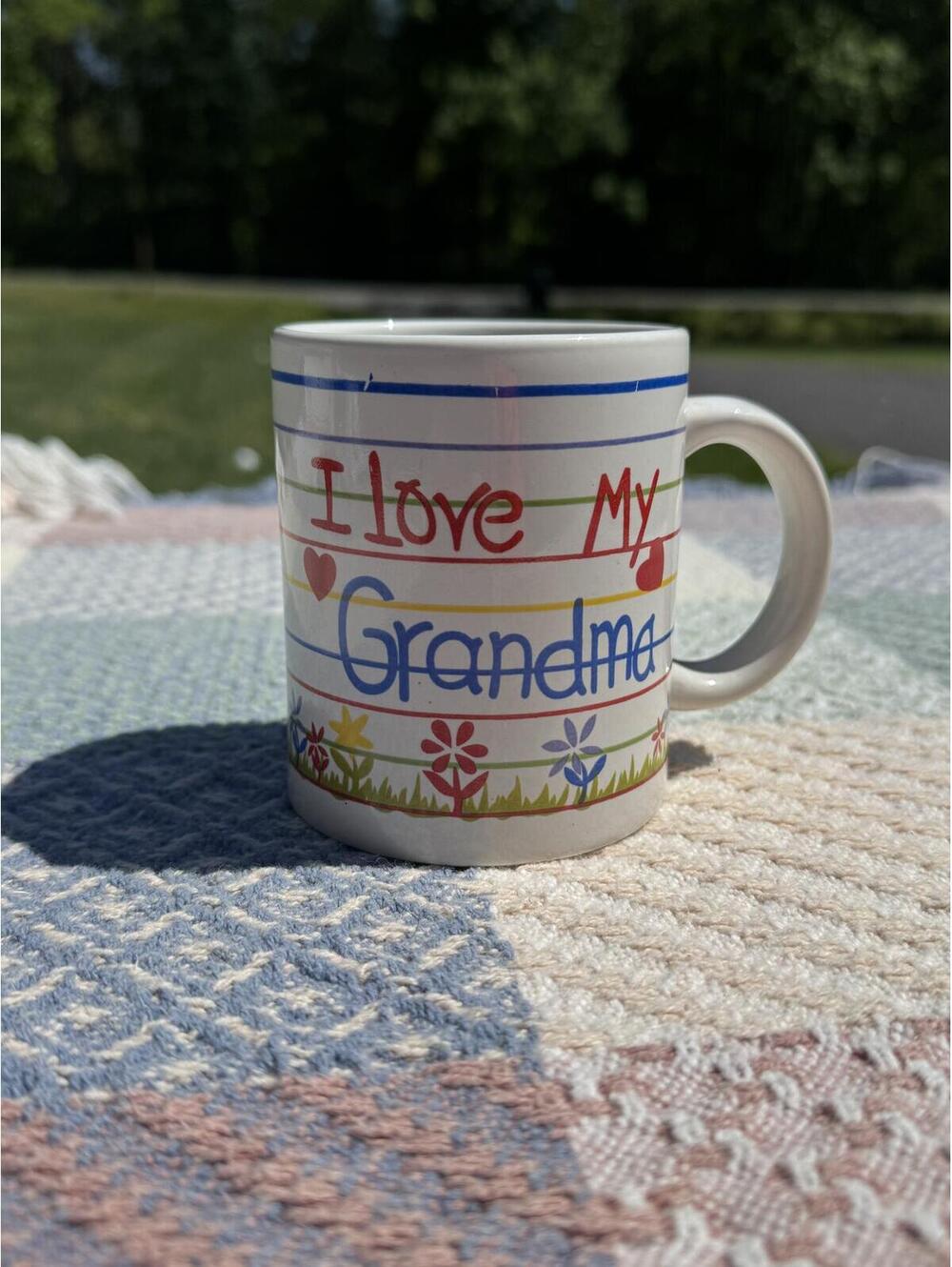 Vintage I Love My Grandma Ceramic Coffee Mug